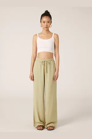 Alcott Pantaloni wide leg in misto lino