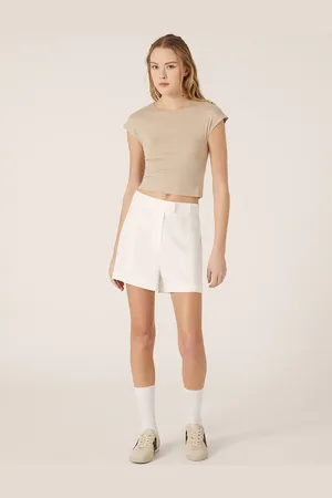 Alcott T-shirt crop con con maniche ad aletta