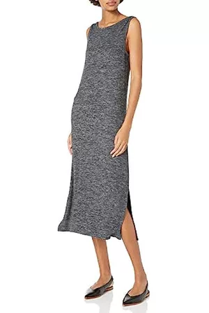 Daily Ritual Cozy Knit-Abito a Colonna, Senza Maniche Dresses, Black Marl, US XL