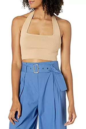 The Drop Greta Maglione con Collo Squadrato, all’Americana, in Stile Bralette, Zenzero, XS