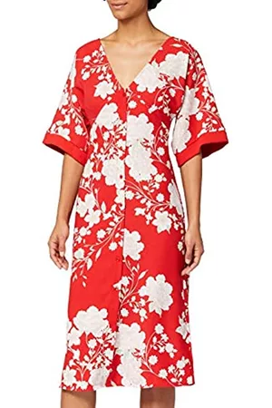 TRUTH & FABLE Marchio Amazon - Vestito Kimono Midi Donna, , 52, Label: 3XL