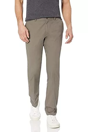 Amazon Slim-Fit Wrinkle-Resistant Flat-Front Chino Pant Pantaloni Casual, Taupe, 29W x 32L