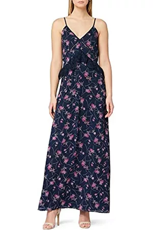 TRUTH & FABLE Marchio Amazon - Maxi Dress a Fiori Donna, , 38, Label: XXS
