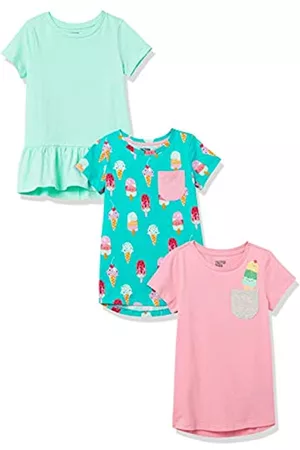 Spotted Zebra 3-Pack Short-Sleeve Tunic Tops Camicia,