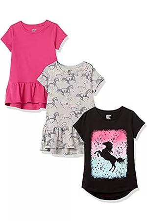 Spotted Zebra 3-Pack Short-Sleeve Tunic Tops Camicia, , 3T