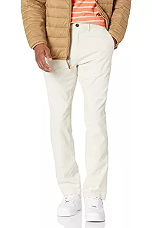 Amazon Pantaloni da uomo, elasticizzati, stile, vestibilità slim fit, kaki, Beige , W29/L34