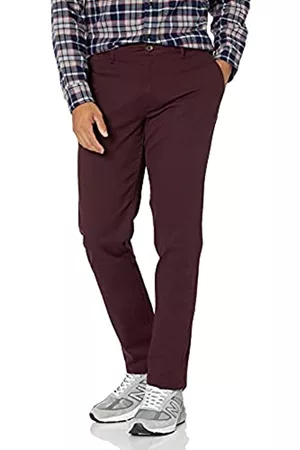 Amazon Pantaloni da uomo aderenti, stile casual, elasticizzati, colore: cachi, 890v6, 31W x 30L