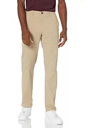 Amazon Uomo Pantaloni da uomo, elasticizzati, stile, vestibilità slim fit, kaki, Beige , W30/L28