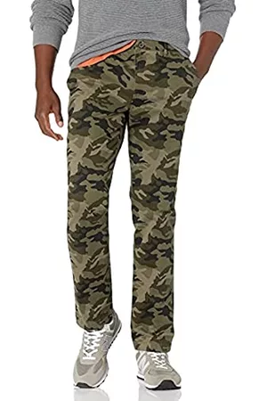Goodthreads Marchio Amazon - , The Perfect Chino Pant, pantaloni chino elasticizzati, da uomo, aderenti, effetto lavato, comodi, Green Camo, 31W x 30L