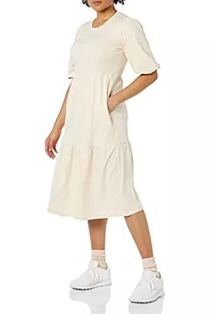 Amazon Aware Women's Fit And Flare Dress Vestito, Pallido, XXS