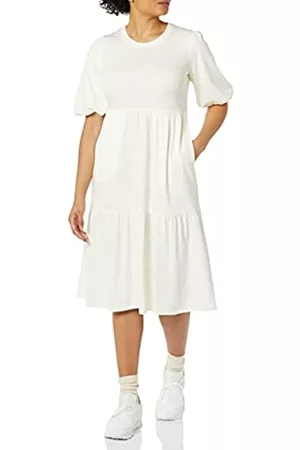 Amazon Aware Women's Fit And Flare Dress Vestito, Avorio, XXL
