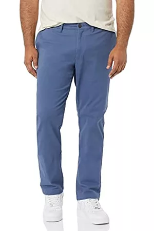 Amazon Skinny-Fit Broken-in Chino Pant Pantaloni, Indaco, 33W / 34L