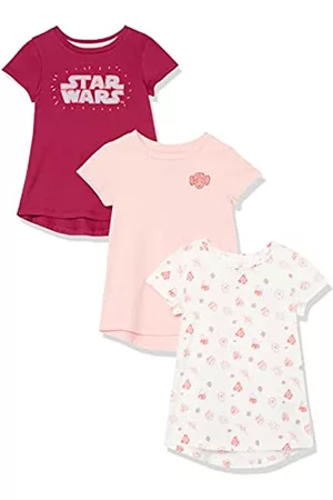Disney x Amazon Essentials Disney Marvel Short-Sleeve Tunic T-Shirts T-Shirt, Confezione da 3 Star Wars Leia Friends, 3 Anni