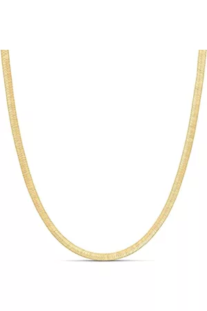 Amazon Catena a Spina di Pesce Doppia placcata Oro 14 carati, 45,7 cm, Oro Giallo