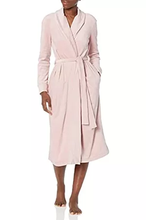 Amazon Aware Vestaglia Lunga in Velour Ultra Morbido Donna, Lilla, M