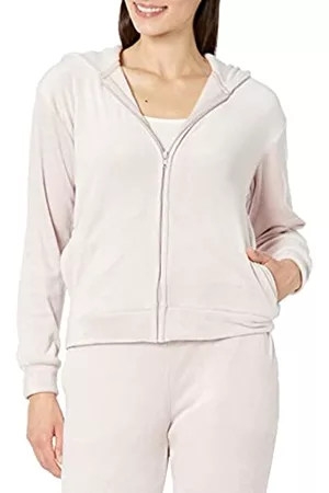 Amazon Aware Women’s Ultra Soft Velour Hoodie Loungewear, Lilla, 46