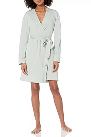 Amazon Aware Donna Accappatoi e vestaglie - Vestaglia in cotone modal dalla vestibilità comoda Donna, Verde Salvia Chiaro, 4XL Plus