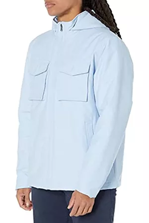 Amazon Aware Uomo Giacche - Giacca Antipioggia in Materiale Isolante Idrorepellente dalla vestibilità Regolare Uomo, Blu Chiaro, XL Tall