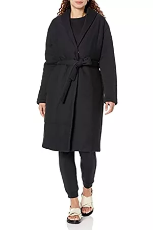 Amazon Aware Donna Cappotto vestaglia - Vestaglia Imbottita in Cotone dalla vestibilità Comoda Donna, Nero, XS