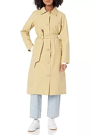 Amazon Aware Donna Trench - Trench Idrorepellente dalla vestibilità Comoda Donna, Giallo Senape Chiaro, XL