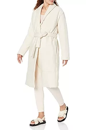 Amazon Aware Donna Cappotto vestaglia - Vestaglia Imbottita in Cotone dalla vestibilità Comoda Donna, Sabbia, XXL