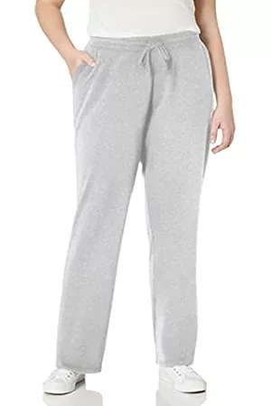 Amazon Donna Pantaloni sportivi - Pantaloni sportivi in pile e spugna Donna, Grigio Chiaro Puntinato, XS