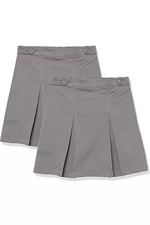 Amazon Bambina Pantaloni - Gonne Pantalone Uniforme Bambine e Ragazze, Grigio, 8 Anni Plus