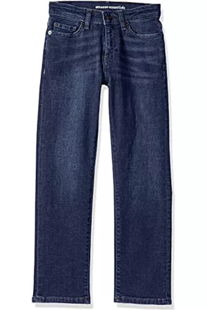 Amazon Bambini Jeans - Jeans Normali dal Taglio Dritto Bambini e Ragazzi, Blu/delavé Scuro, 9 Anni Plus