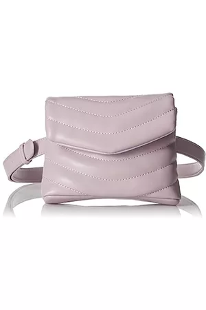 THE DROP Donna Cinture - Rylee Quilted Belt Bag da Donna, Porpora Opaco