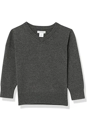 Amazon Maglione con Scollo a v in Cotone in Stile Uniforme Unisex Bambini e Ragazzi, , 2 Anni