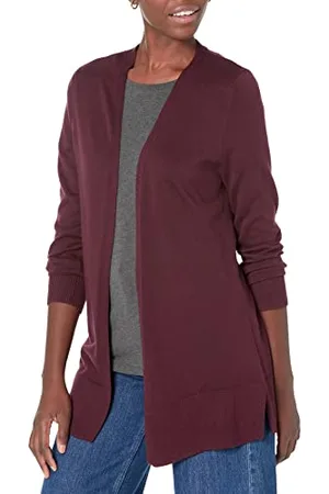 Amazon Cardigan Leggero Aperto sul Davanti (Disponibile in Taglie Forti) Donna, , XL