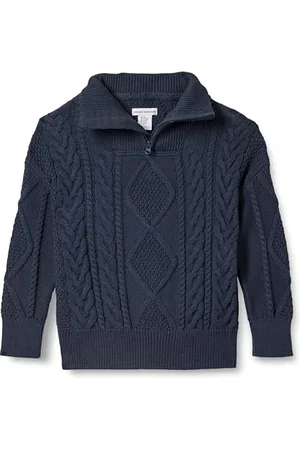 Amazon Maglione con Zip a trecce e vestibilità Comoda Bambini e Ragazzi, , 3 Anni