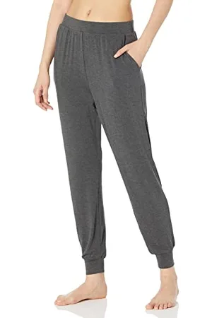 Amazon Pantaloni di Pigiama Jogger Leggeri in Jersey Lavorato a Maglia con Tasche Donna, , XXL