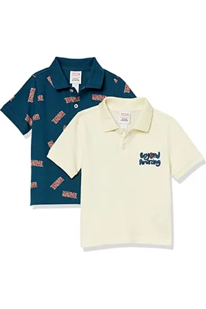 Amazon Disney | Marvel | Star Wars Polo in piqué a maniche corte Bambini e ragazzi, Pacco da 2, , 8 anni