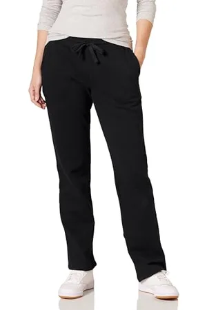 Amazon Pantaloni Sportivi in Pile a Gamba Dritta vestibilità Regular (Disponibili in Taglie Forti) Donna, , XXL
