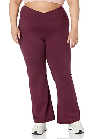 Amazon Crea i Tuoi Leggings a Vita Incrociata a Zampa di Elefante (Disponibili in Taglie Forti) (precedentemente Core 10) Donna, , XXL Plus