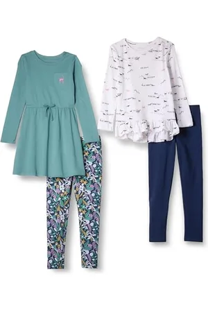 Amazon Set Completo a Maniche Lunghe Bambine e Ragazze, Pacco da 4, , 4 Anni