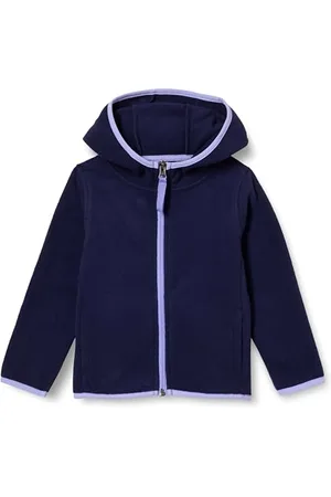 Amazon Giacca Leggera con Cappuccio e Cerniera Integrale in Pile Bambine e Ragazze, , 2 Anni
