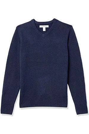 Amazon Maglione Morbido con Scollo a v a Maniche Lunghe Uomo, , S