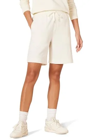 Amazon Bermuda a Vita Media in Pile (Disponibili in Taglie Forti) Donna, , XL