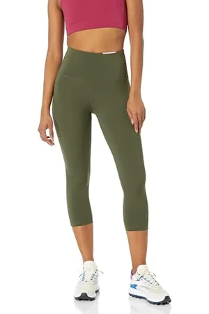 Amazon Leggings Capri Sportivi Modellanti per Allenamento a Vita Alta (Disponibili in Taglie Forti) Donna, , XXL Plus