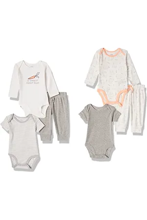 Amazon Set Corredino in Cotone Unisex Bimbi, Pacco da 6, , 3-6 Mesi