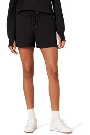 Amazon Pantaloncini Sportivi Felpati dalla vestibilità Standard a Vita Alta da 10,16 cm Donna, , XXL