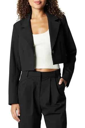 THE DROP Reims Cropped Blazer, , 4XL Plus