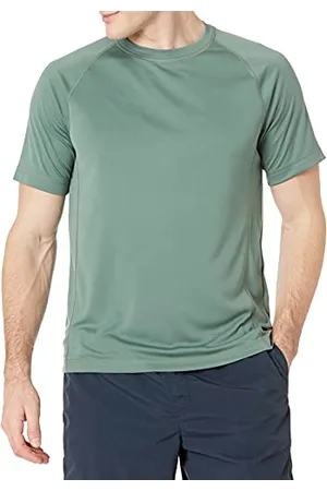 Amazon Maglietta da Nuoto UPF 50 Aderente A Maniche Corte e Ad Asciugatura Rapida Uomo, , XS