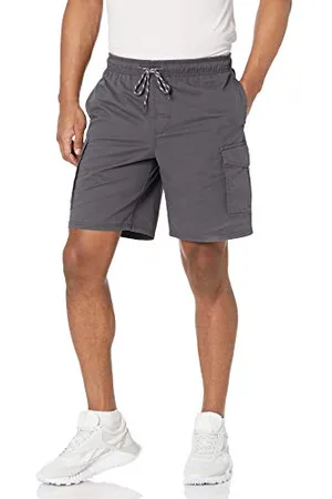 Amazon Pantaloncini Cargo con Vita Elasticizzata Interno Gamba 23 cm Uomo, , XL