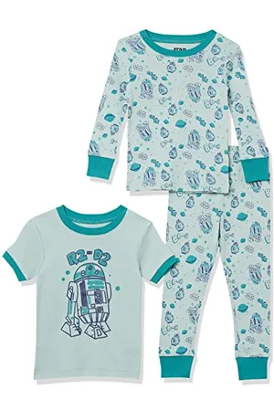 Amazon Disney | Marvel | Star Wars Set di Pigiama da Notte Attillati in Cotone Bimbo, Pacco da 3, , 18 Mesi