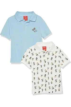 Amazon Disney | Marvel | Star Wars Polo in piqué a Maniche Corte Bambini e Ragazzi, Pacco da 2, , 8 Anni