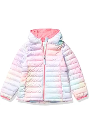 Amazon Piumino Leggero con Cappuccio Impermeabile e Ripiegabile Bambine e Ragazze, , 9 Anni