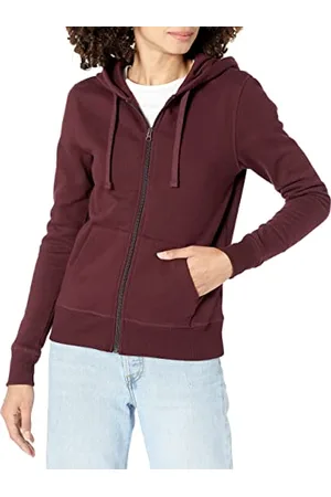 Amazon Felpa con Cappuccio e Cerniera in Pile Donna, , 6XL Plus